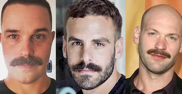 Chevron Mustache Styles With Different Face Shapes